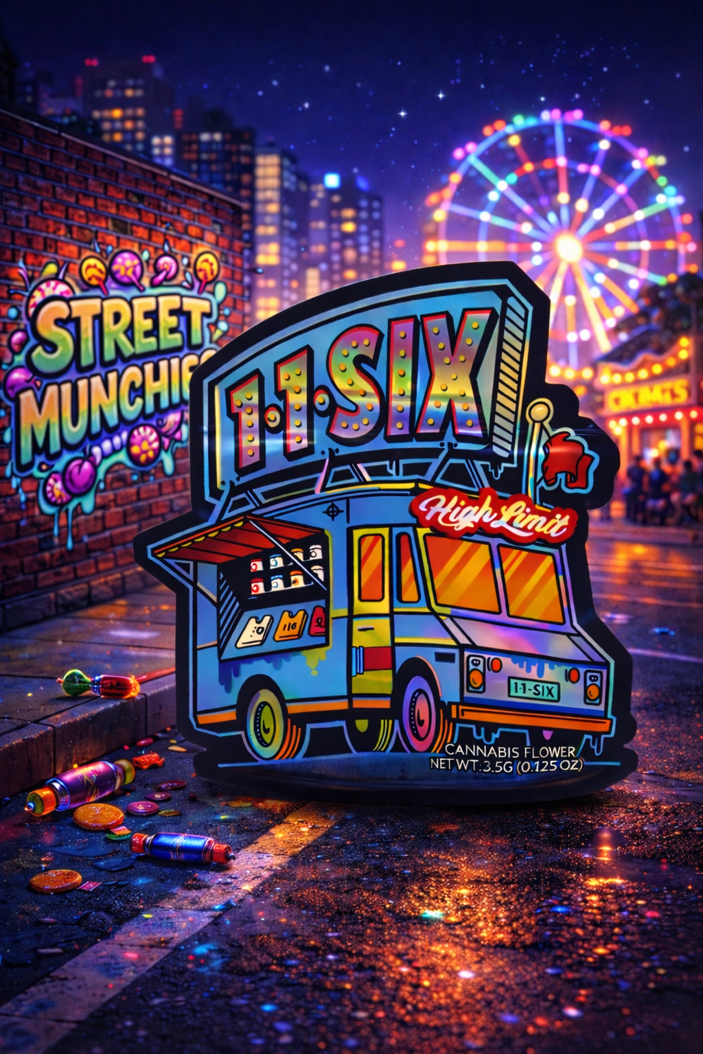 Trap Shack “ street munchies ” Zip Lock Mylar Bag | Smell Proof Packaging Set of 25