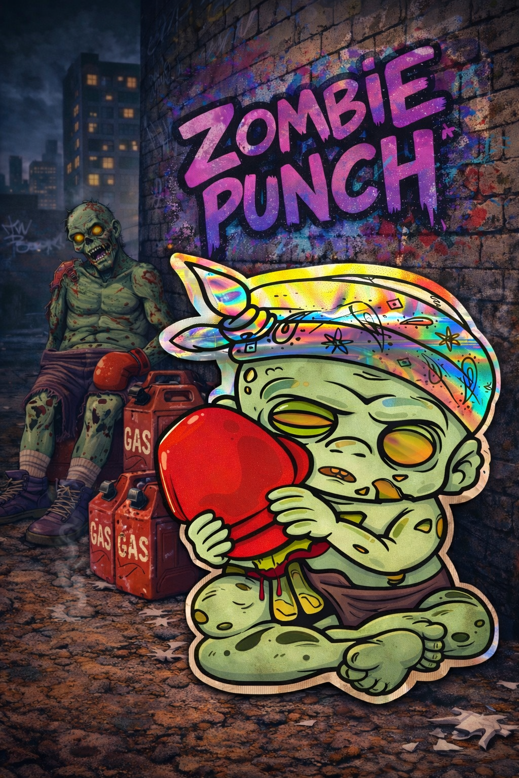 Trap Shack “ zombie punch  ” Zip Lock Mylar Bag | Smell Proof Packaging Set of 25