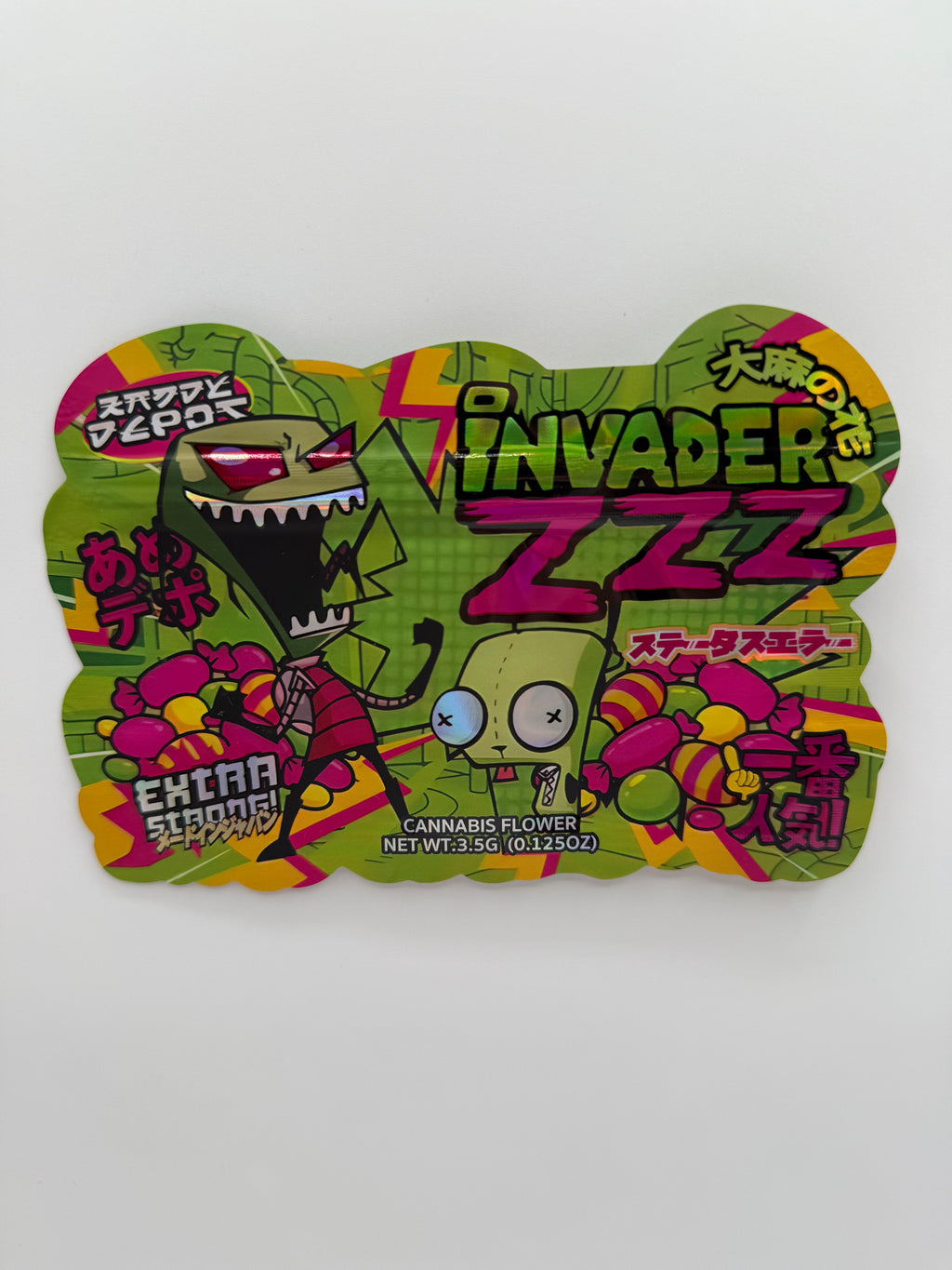 Trap Shack “ invader zzz ” Zip Lock Mylar Bag | Smell Proof Packaging Set of 50