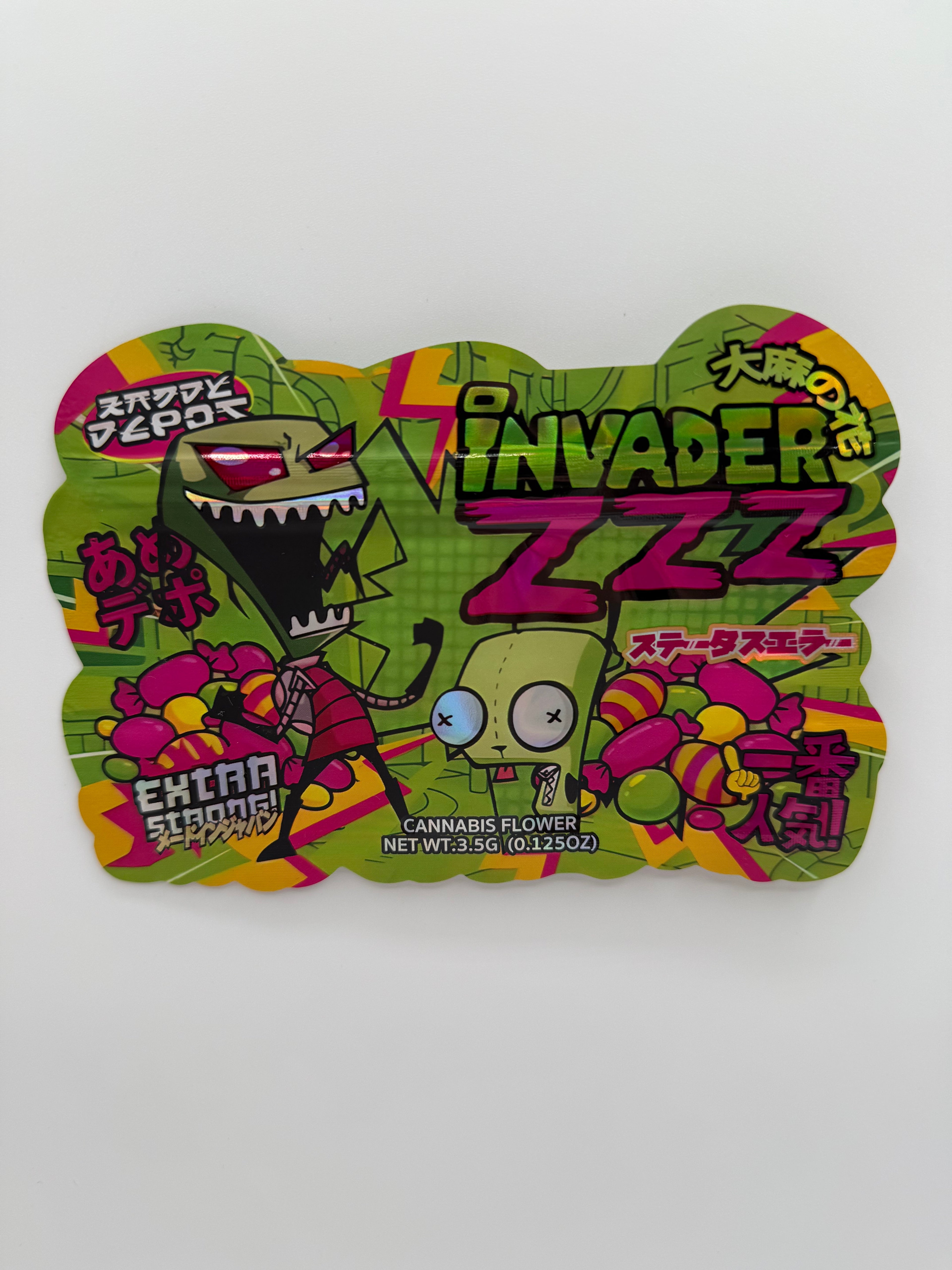 Trap Shack “ invader zzz ” Zip Lock Mylar Bag | Smell Proof Packaging Set of 50