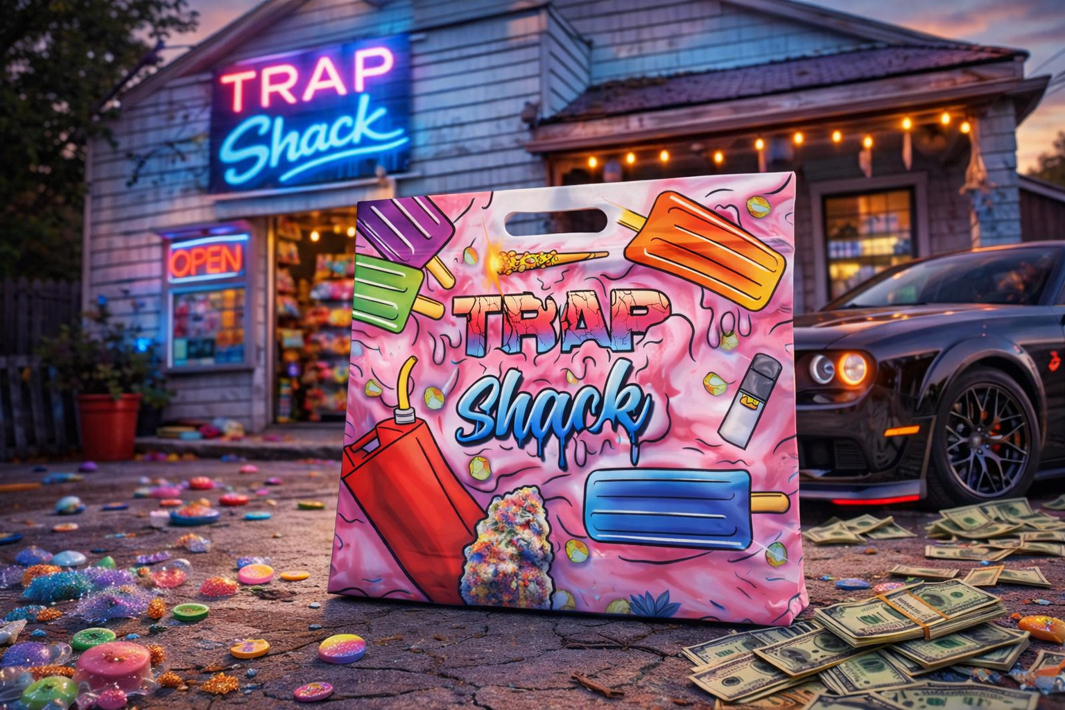 Trap Shack Smell-Proof Exit Bags – Zipper Lock Mylar Packaging (10 Pack)