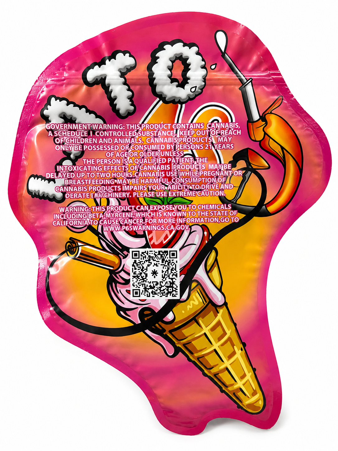 Trap Shack Custom Design Pound Mylar Bag (16oz / 1LB) – Premium Large Capacity Packaging