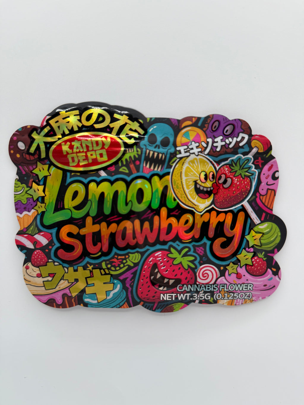 Trap Shack “ lemon strawberry ” Zip Lock Mylar Bag | Smell Proof Packaging Set of 50
