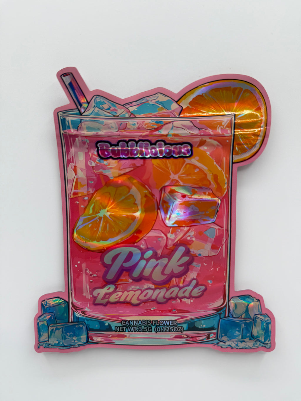 Trap Shack “ pink lemonade ” Zip Lock Mylar Bag | Smell Proof Packaging Set of 50