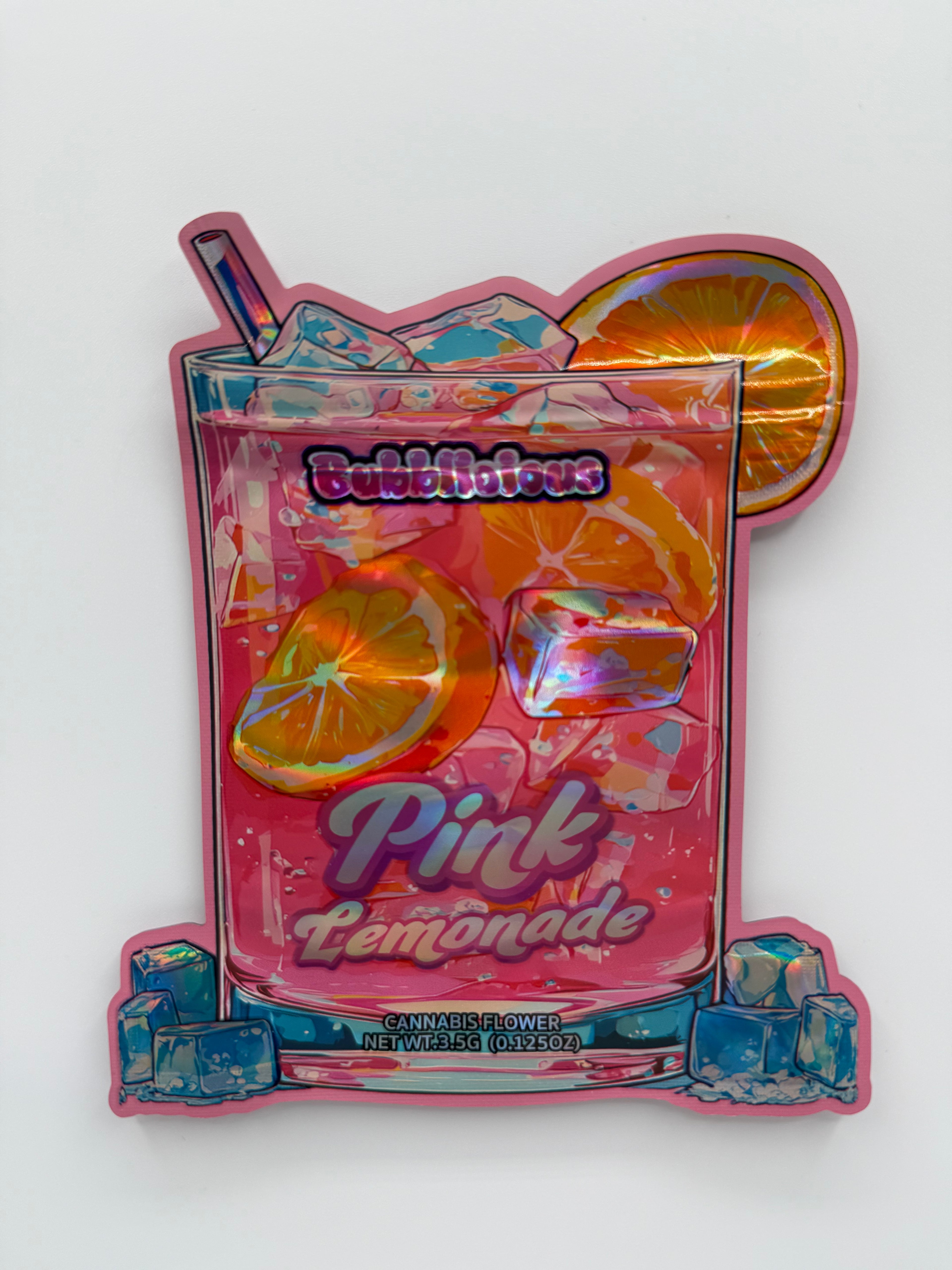 Trap Shack “ pink lemonade ” Zip Lock Mylar Bag | Smell Proof Packaging Set of 50