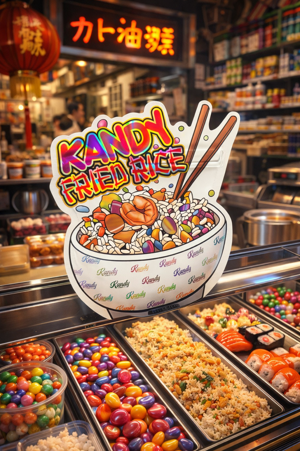 Trap Shack “ Kandy Fried Rice ” Zip Lock Mylar Bag | Smell Proof Packaging Set of 25