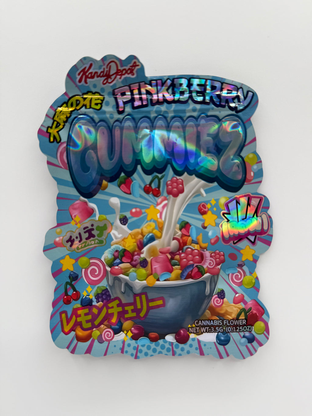 Trap Shack “ pink berry gummiez ” Zip Lock Mylar Bag | Smell Proof Packaging Set of 50