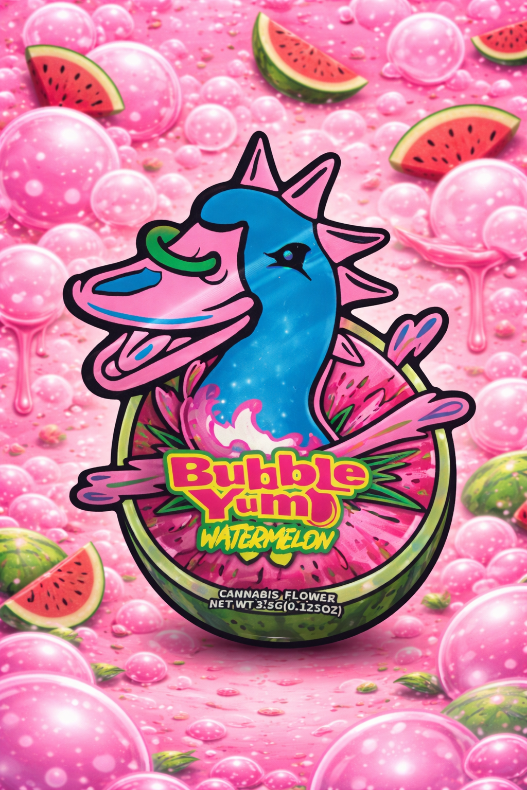 Trap Shack “ Bubble Yum ” Zip Lock Mylar Bag | Smell Proof Packaging Set of 25