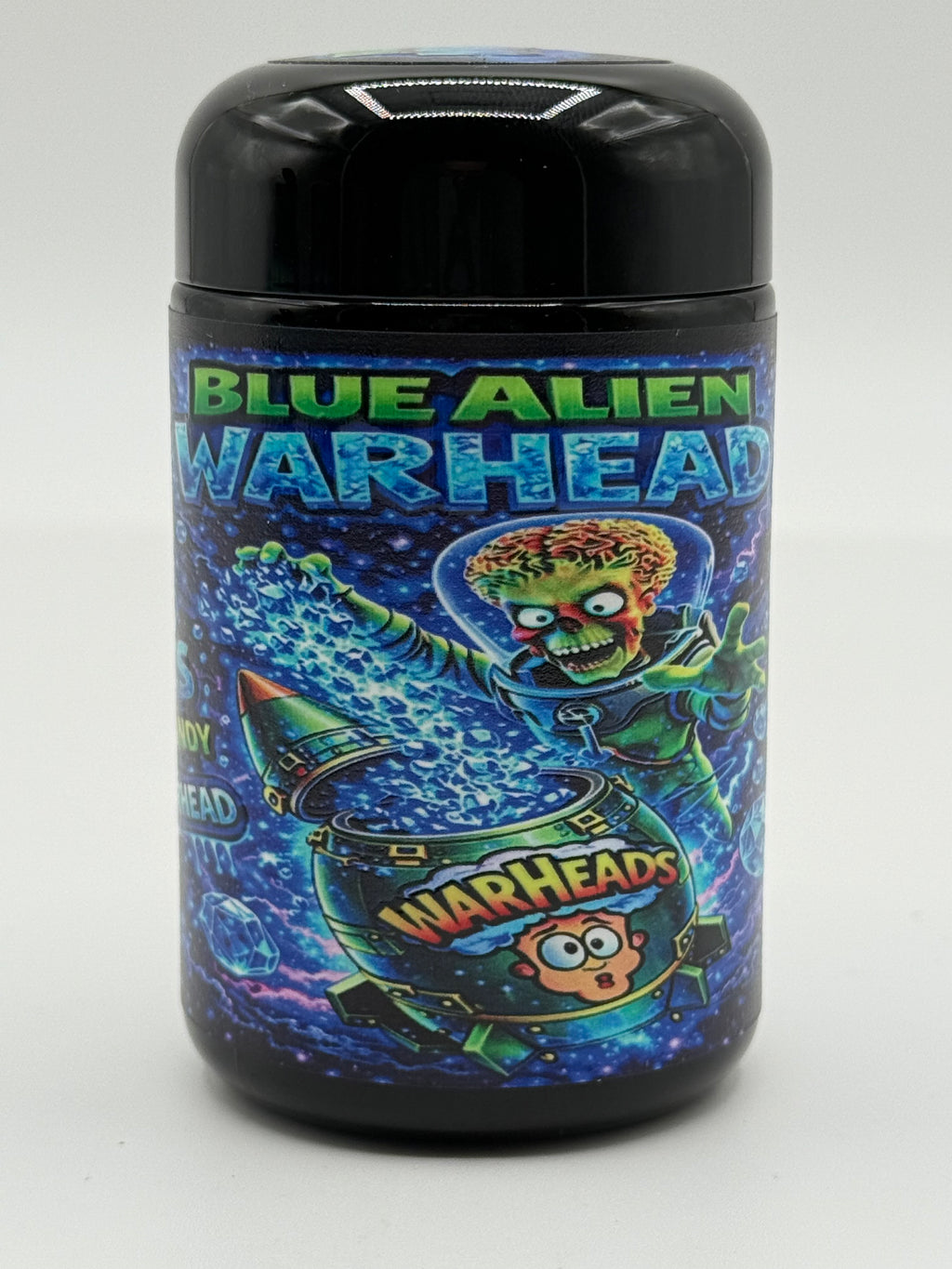 Trap Shack “ blue alien warhead  ” 7G  Glass Jar | Smell Proof | set of 16