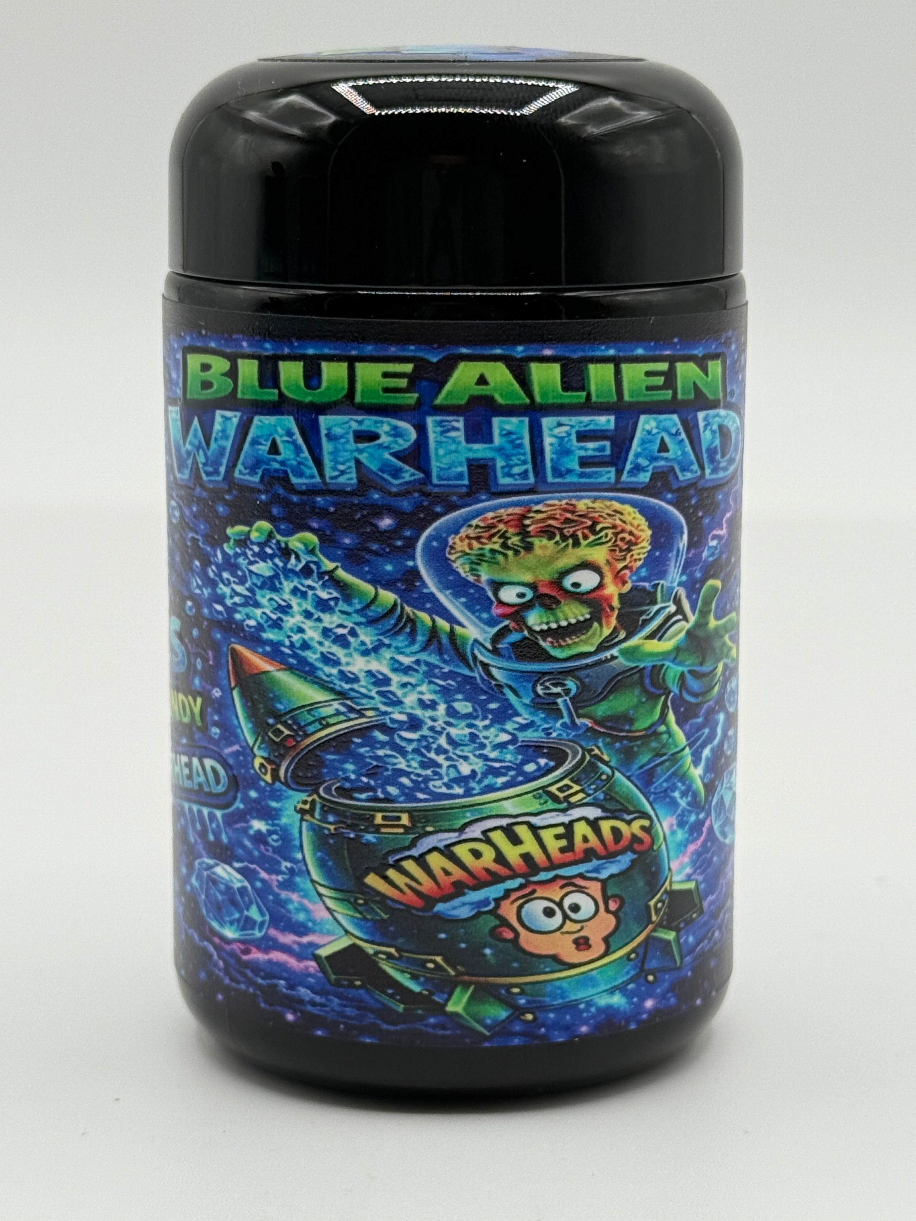 Trap Shack “ blue alien warhead  ” 7G  Glass Jar | Smell Proof | set of 16