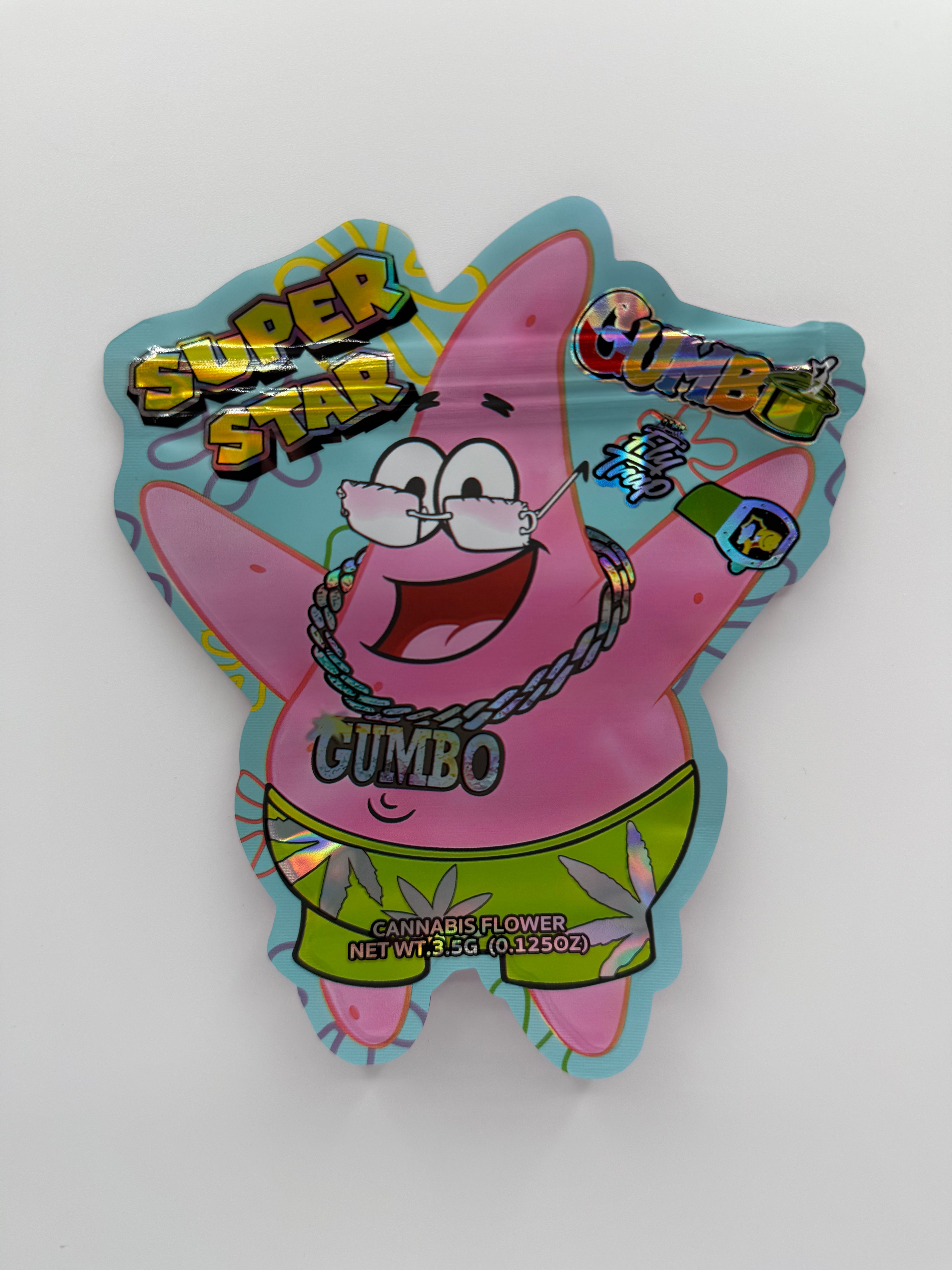 Trap Shack “ super star Gumbo ” Zip Lock Mylar Bag | Smell Proof Packaging Set of 50