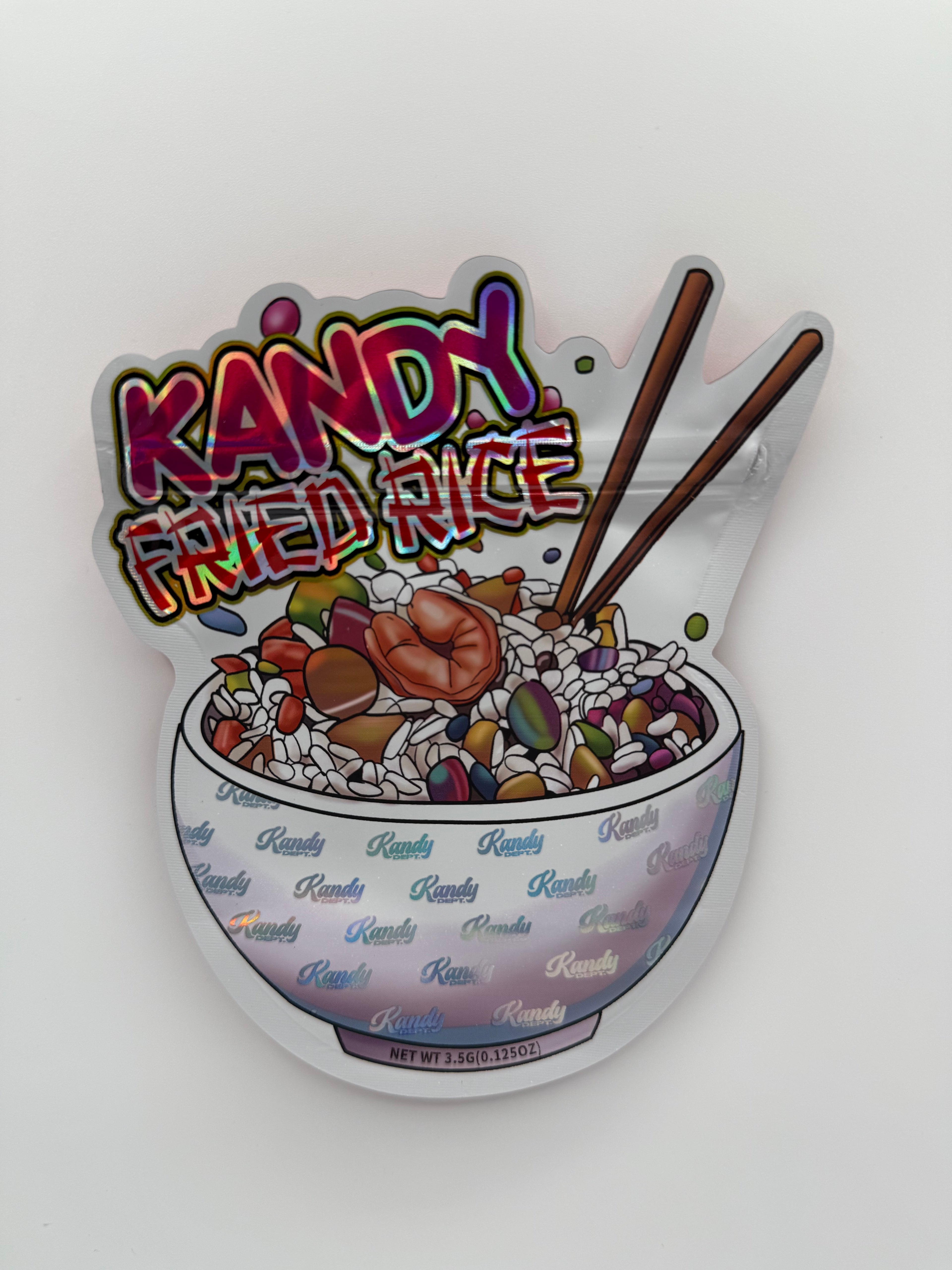 Trap Shack “ Kandy Fried Rice ” Zip Lock Mylar Bag | Smell Proof Packaging Set of 50