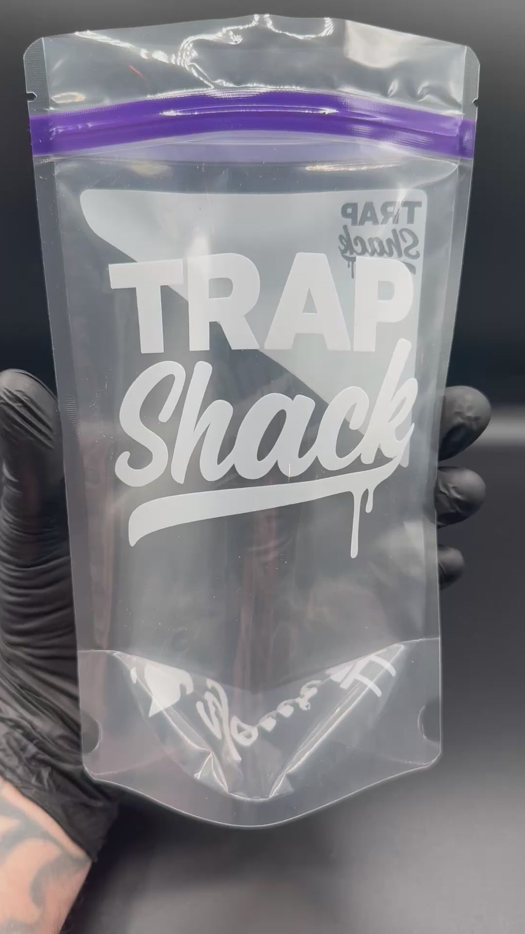 Trap Shack 28g Zip Lock Mylar Bag | Smell Proof Packaging | packaging set of 25