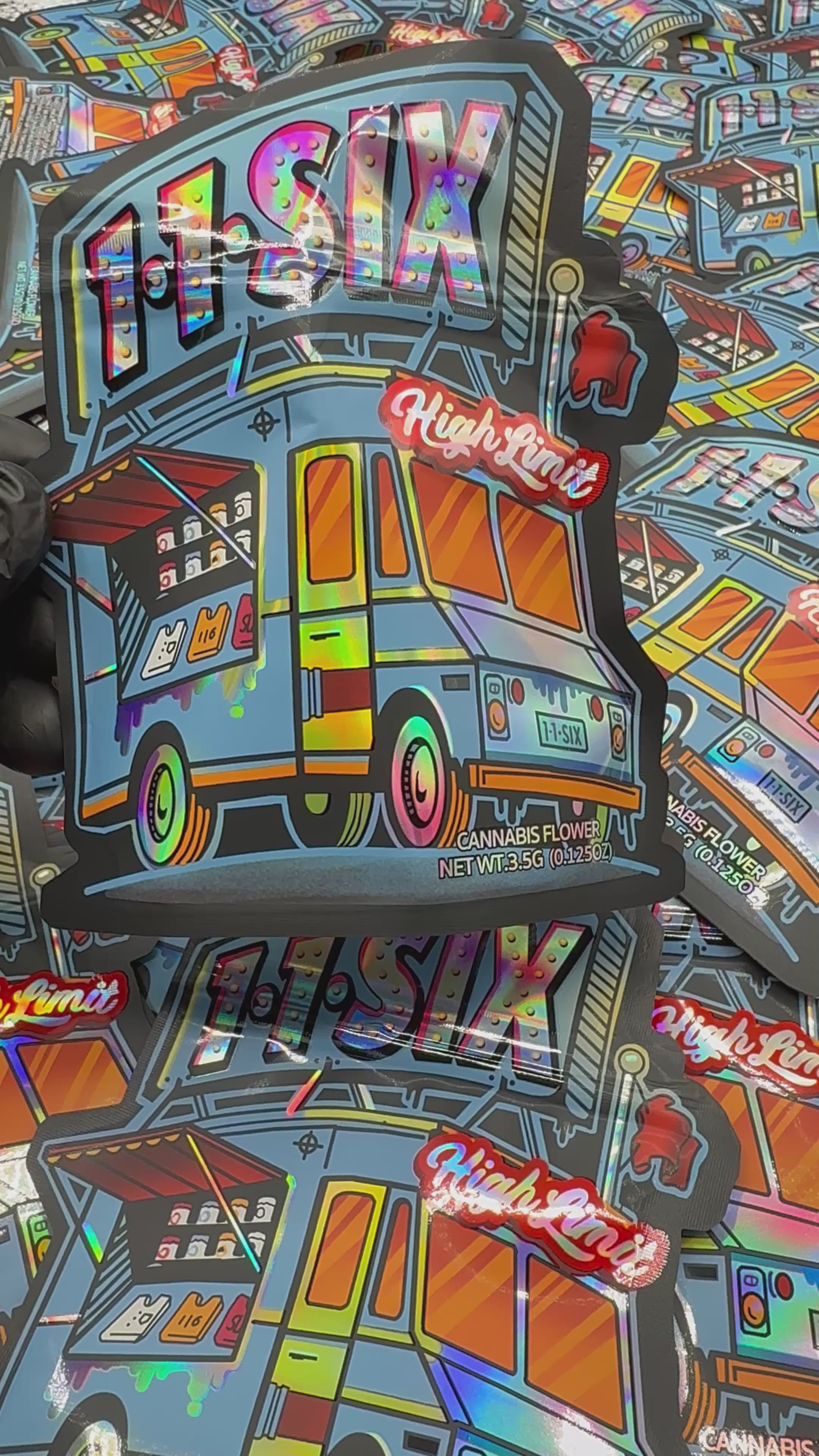 Trap Shack “ street munchies ” Zip Lock Mylar Bag | Smell Proof Packaging Set of 25