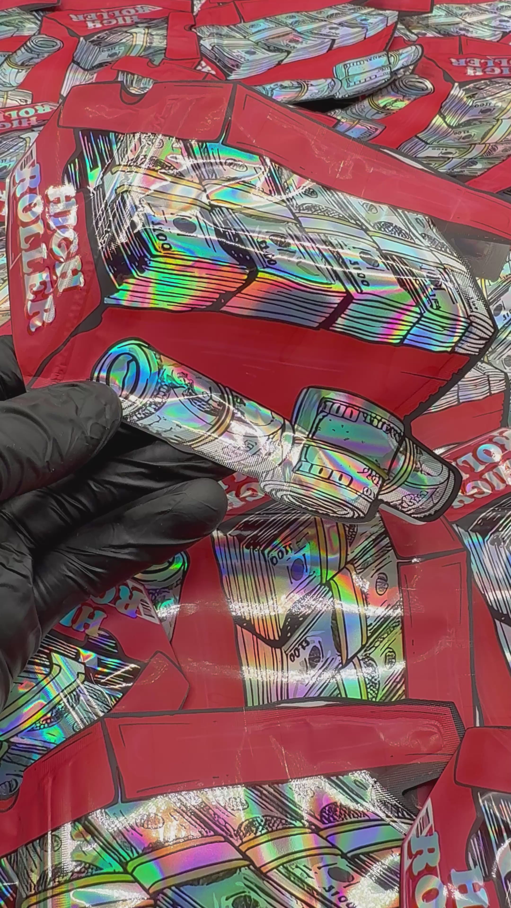 Trap Shack “ High Roller ” Zip Lock Mylar Bag | Smell Proof Packaging Set of 25